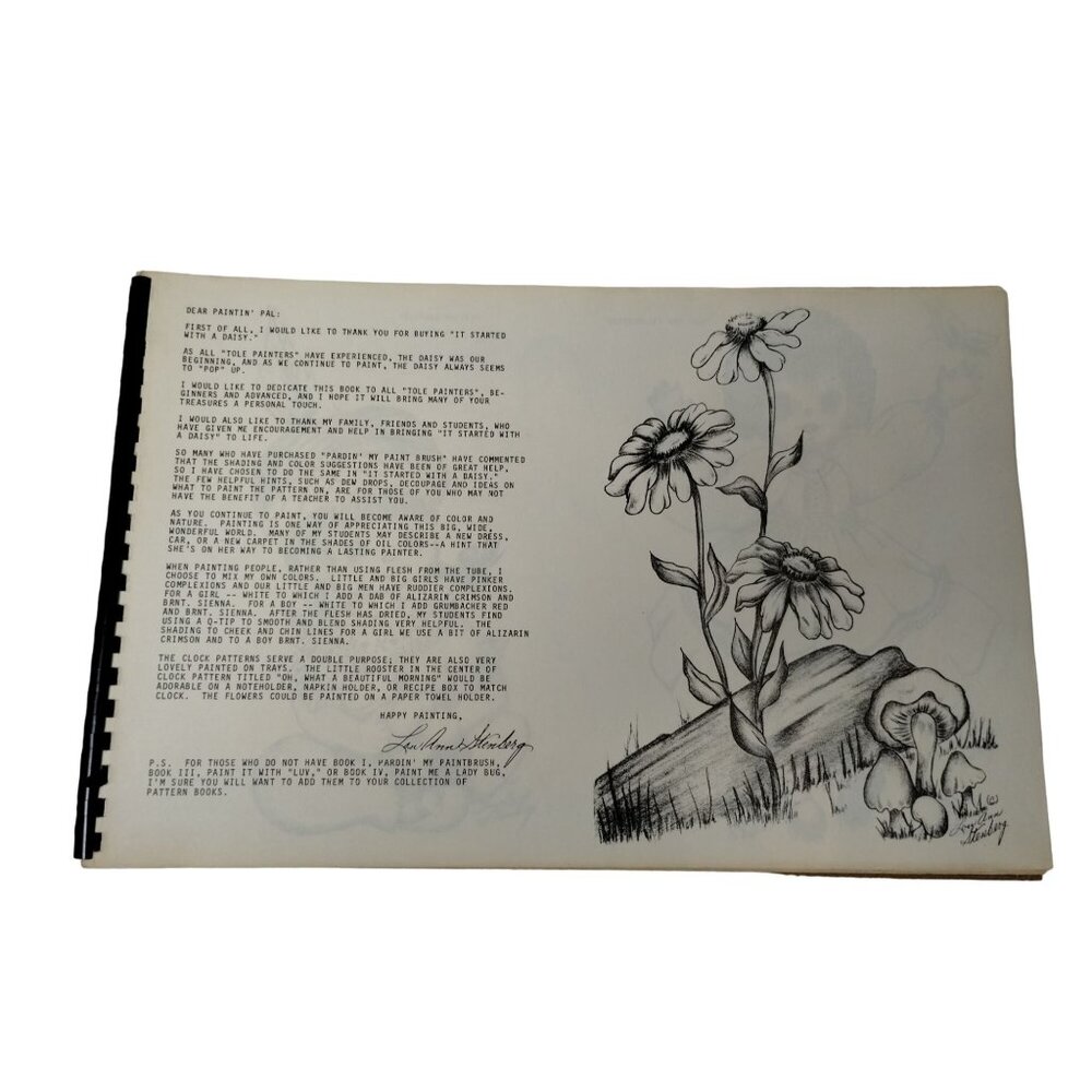 Paintin Pal Tole Painting Craft Pattern Art Book By Louise Hendry